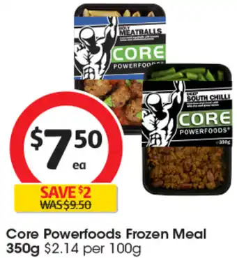 Coles Core Powerfoods Frozen Meal 350g offer