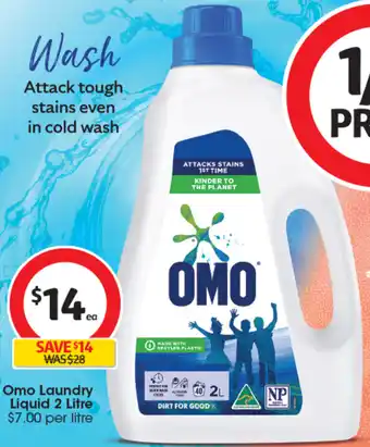 Coles Omo Laundry Liquid 2 Litre offer