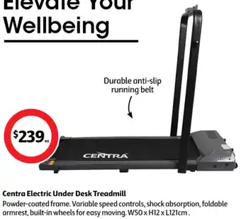 Coles Centra Electric Under Desk Treadmill offer