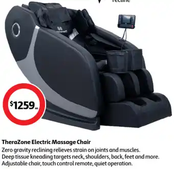 Coles TheraZone Electric Massage Chair offer