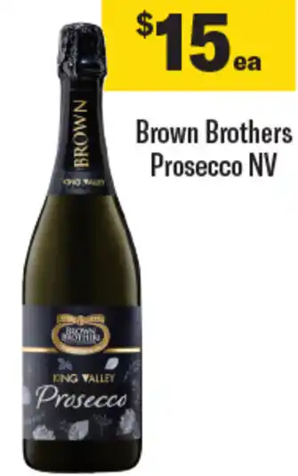 Coles Brown Brothers Prosecco NV offer