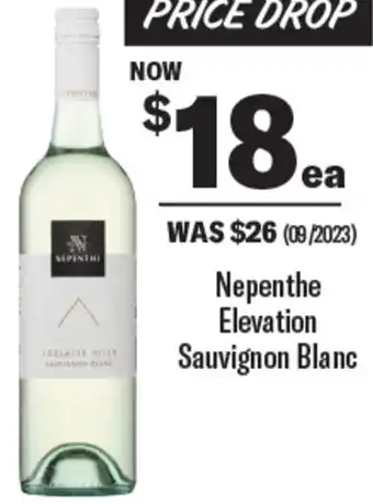 Coles Nepenthe Elevation Sauvignon Blanc offer
