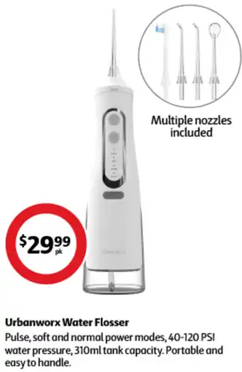 Coles Urbanworx Water Flosser offer