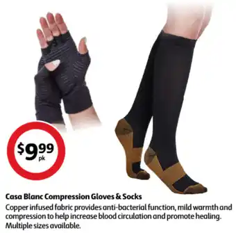 Coles Casa Blanc Compression Gloves & Socks offer