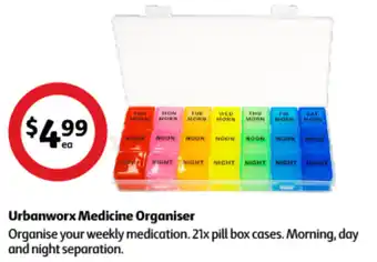 Coles Urbanworx Medicine Organiser offer