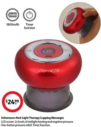 Coles Urbanworx Red-Light Therapy Cupping Massager offer