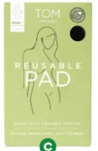Woolworths Tom Organic Reusable Period Pad Regular offer