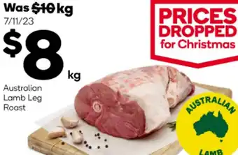 Woolworths Australian Lamb Leg Roast offer
