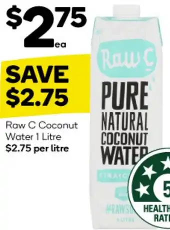 Woolworths Raw C Coconut Water 1 Litre offer