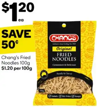 Woolworths Chang's Fried Noodles 100g offer