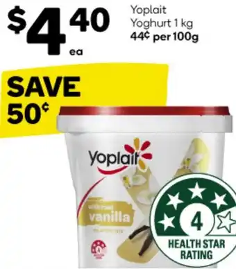 Woolworths Yoplait Yoghurt 1 kg offer
