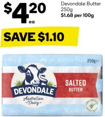 Woolworths Devondale Butter 250g offer