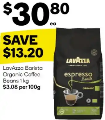 Woolworths LavAzza Barista Organic Coffee Beans 1 kg offer