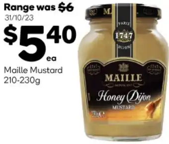 Woolworths Maille Mustard 210-230g offer