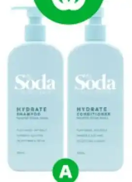 Woolworths My Soda Shampoo or Conditioner 800ml offer