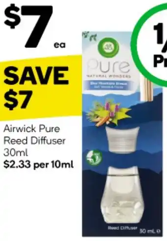 Woolworths Airwick Pure Reed Diffuser 30ml offer
