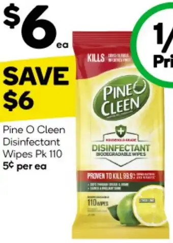 Woolworths Pine O Cleen Disinfectant Wipes offer