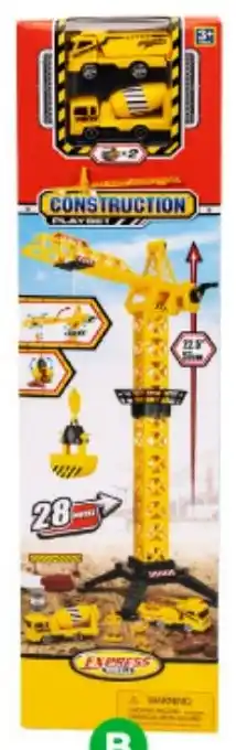Woolworths Tower Crane Construction Playset offer