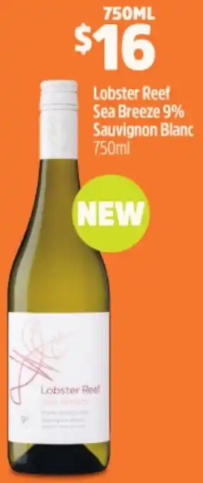 Woolworths Lobster Reef Sea Breeze 9% Sauvignon Blanc 750ml offer