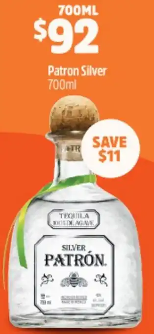 Woolworths Patron Silver 700ml offer