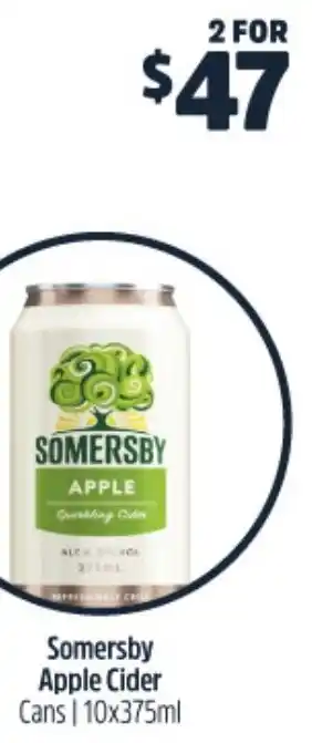 Woolworths Somersby Apple Cider Cans 10x375ml offer