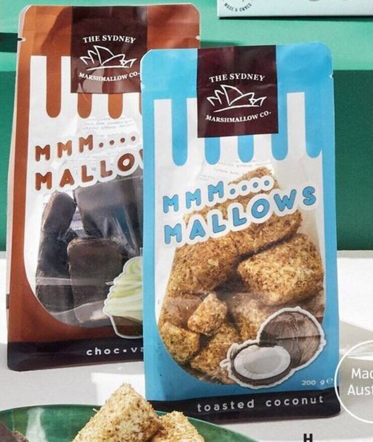 The Sydney Marshmallow Co. Mallows 200g offer at ALDI