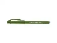 Officeworks Pentel SES15C Sign Brush Pen Olive Green offer