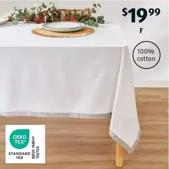 ALDI Cotton Tablecloth offer