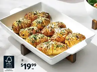 ALDI Oven to Table Bakers with Wooden Stand offer