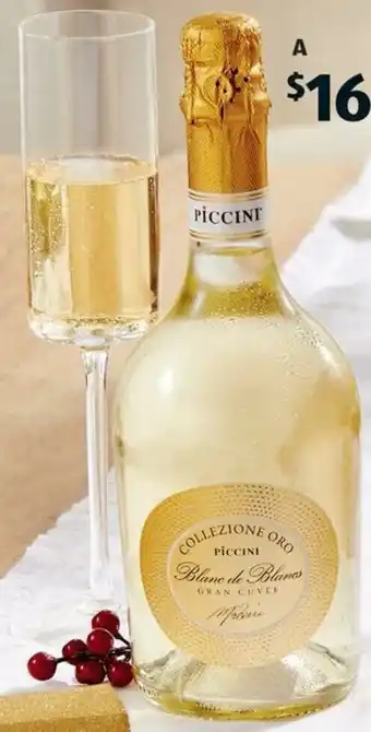 ALDI Piccini Blanc de Blancs Gran Cuvée NV 750ml offer