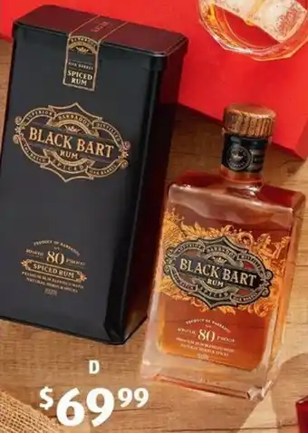 ALDI Black Bart Spiced Rum 700ml offer