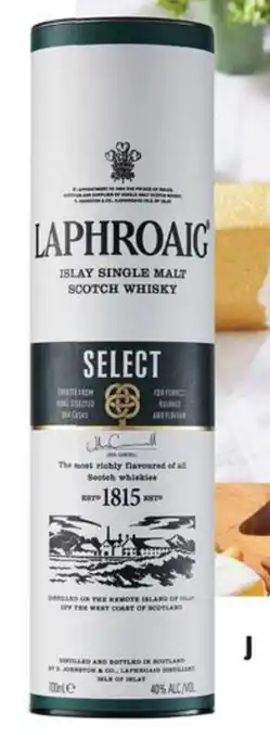ALDI Laphroaig Select Cask Single Malt Scotch Whisky 700ml offer