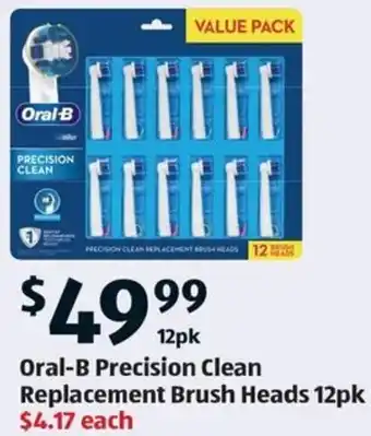 ALDI Oral-B Precision Clean Replacement Brush Heads offer