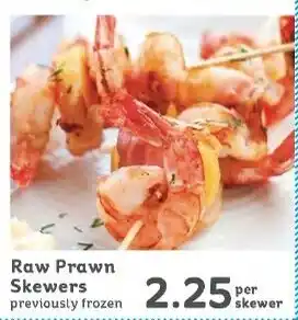 IGA Raw Prawn Skewers offer