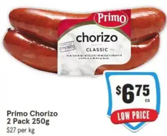 IGA Primo Chorizo 2 Pack 250g offer