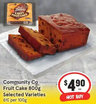 IGA Community Co Fruit Cake 800g offer