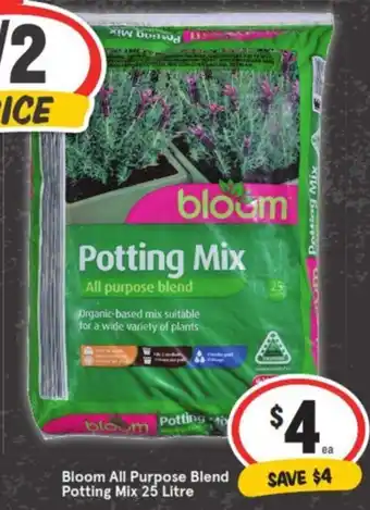 IGA Bloom All Purpose Blend Potting Mix 25 Litre offer