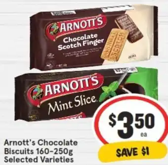IGA Arnott's Chocolate Biscuits 160-250g offer