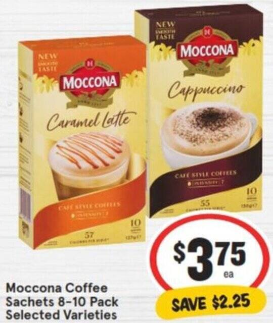 Moccona Coffee Sachets 810 Pack offer at IGA