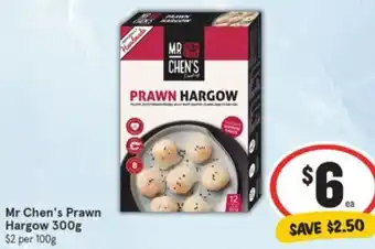 IGA Mr Chen's Prawn Hargow 300g offer
