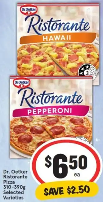 IGA Dr. Oetker Ristorante Pizza 310-390g offer