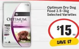 IGA Optimum Dry Dog Food 2.5-3kg offer
