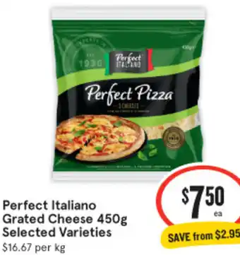 IGA Perfect Italiano Grated Cheese 450g offer