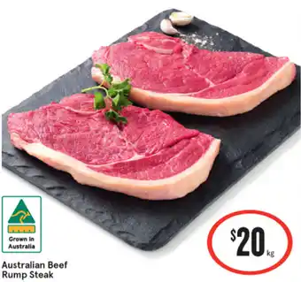 IGA Australian Beef Rump Steak offer