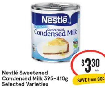 IGA Nestlé Sweetened Condensed Milk 395-410g offer