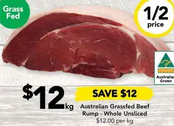 Drakes Australian Grassfed Beef Rump - Whole Unsliced offer