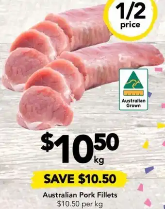 Drakes Australian Pork Fillets offer