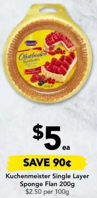 Kuchenmeister Single Layer Sponge Flan 200g