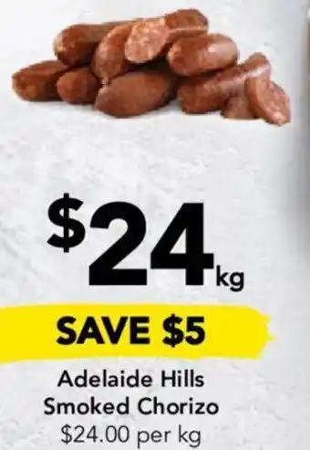 Drakes Adelaide Hills Smoked Chorizo offer