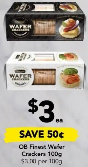 Drakes OB Finest Wafer Crackers 100g offer